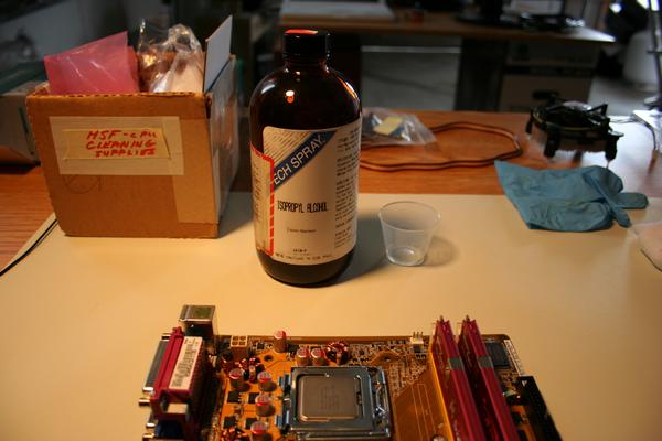 CPU cleaning supplies