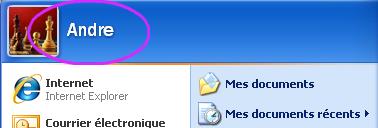 Nom de l'utilisateur sous windows XP