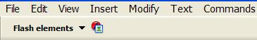 Dreamweaver 8 flash elements menu