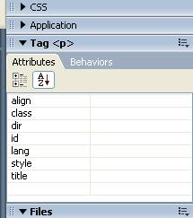 Tag display attributes