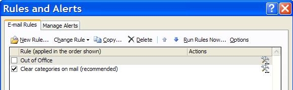 The Out of Office rule has been unchecked automatically by Outlook
