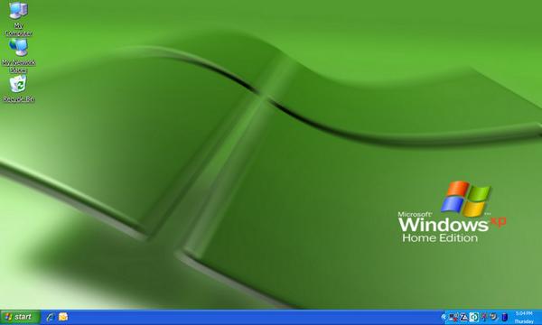 windows xp desktop