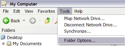 Windows folder options...